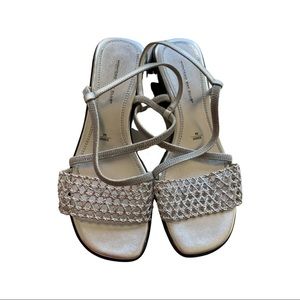 Montego Bay Club Silver Mesh Flirty Summer Sandal